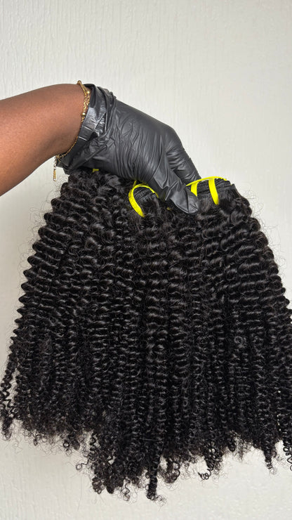 Lot de 3 Bundles Kinky Curly – Virgin Hair