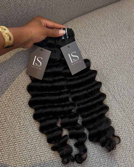 LOT DE 3 BUNDLES Deep wave - virgin hair