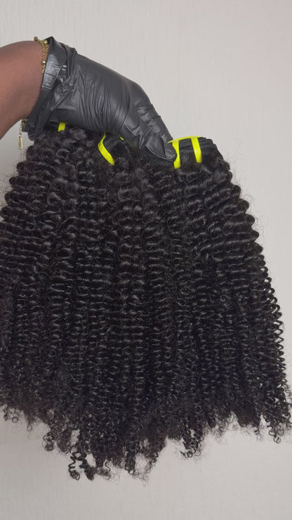 Lot de 3 Bundles Kinky Curly – Virgin Hair