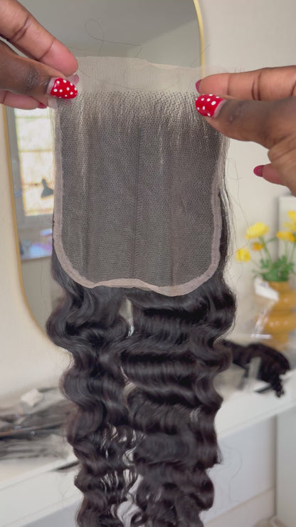 Closure 5x5 HD Burmese Curly – Vietnamiens